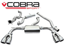 Audi S3 (8V) (3-dörrars) Quattro 13- Turboback-sportavgassystem (Med De-Cat & Ljuddämpare) Cobra Sport